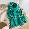 Autumn and winter new Babag imitation cashmere scarf classic fashion versatile warm shawl couple scarf