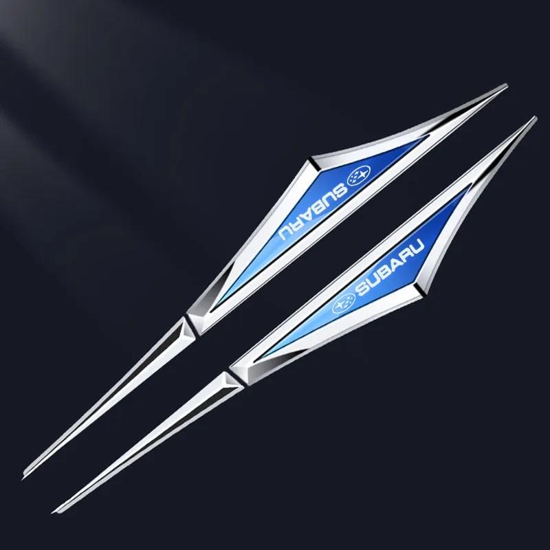 For Subaru Forester Outback Impreza Legacy STI WRX BRZ Tribeca WRC ASCENT 2pcs Car Fender Side Emblem Sticker Door Edge Badge CC3