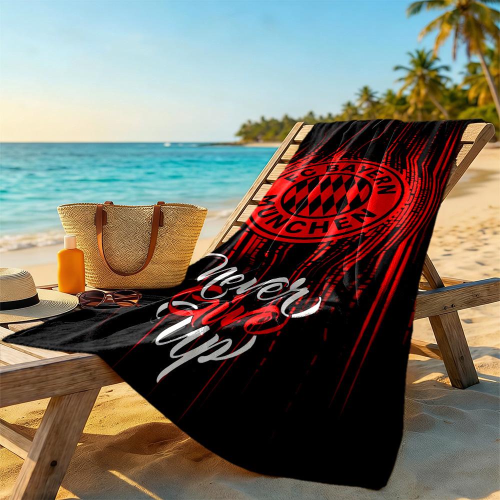 Bayern Munich Beach Towel Super Soft & Absorbent Comfortable Lightweight Perfect for Traveling Yoga Camping and Swimming