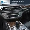 Carbon Fiber Style Interior Sticker for BMW G11 G12 Series 7 2016-2022 Center Console Anti Scratch Film