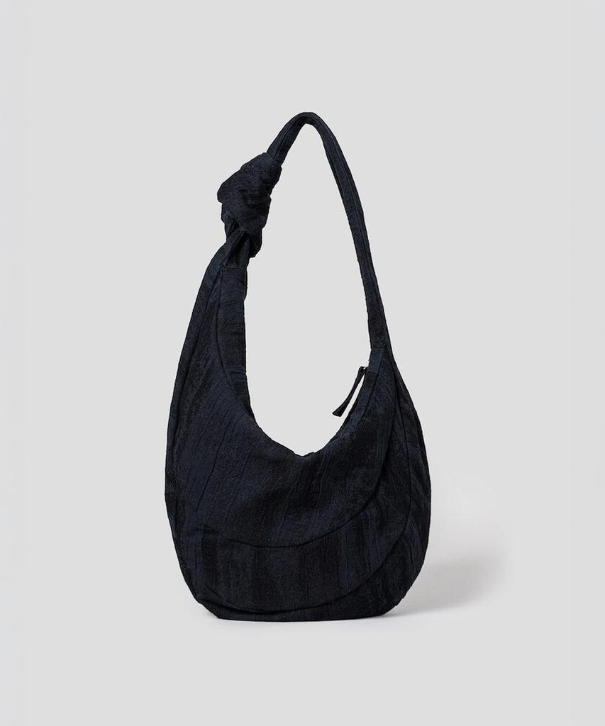 Anggae Jacquard Knot Tube Bag (S) Black