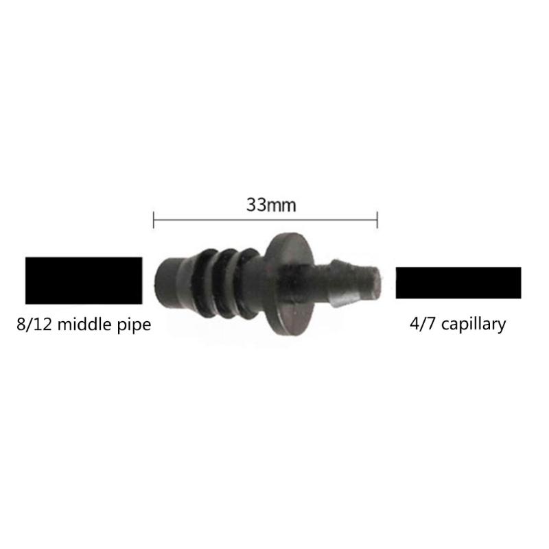 200Pcs 4/7mm Hose End Plug Hose Water Stop Connectors Gardeners Irrigation System Pipe Stop Water Accessories Tool