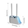 Toilet Bowl Brush 3-In-1 Toilet Cleaning Brush Cleaner Silicone Toilet Brush Set Quick-Drying Toilet Brushes & Holders For