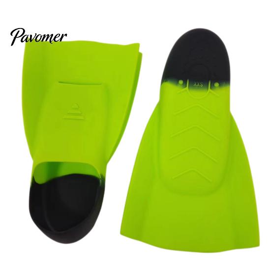 Silicone Fins 1 Pair Diving Swimming Training Professional Snorkeling Flippers Short Blade Leg Strength Building Adults Kids