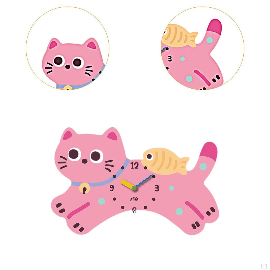 Cat Wall Decoration Decorative Watch for Children's Room Living