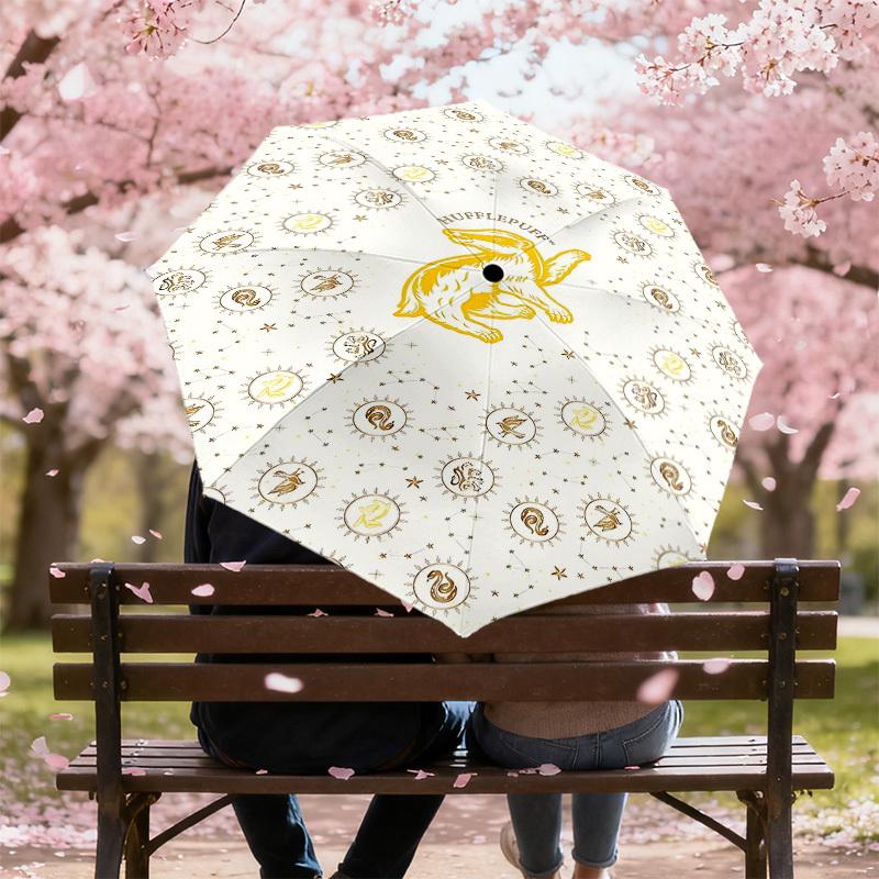 1PC Warner Hufflepuff Badger Umbrella-8-Rib Reinforced, Automatic Open, Lightweight-A98