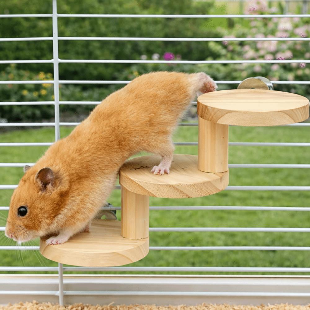 Bite Resistant Platform Jumping Board Scratching Surface Small Pets Stairs  Pet Cage