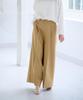 Yours BFXN2062 Oversized Wide Size M Women's One-Tuck Pants, Camel,
