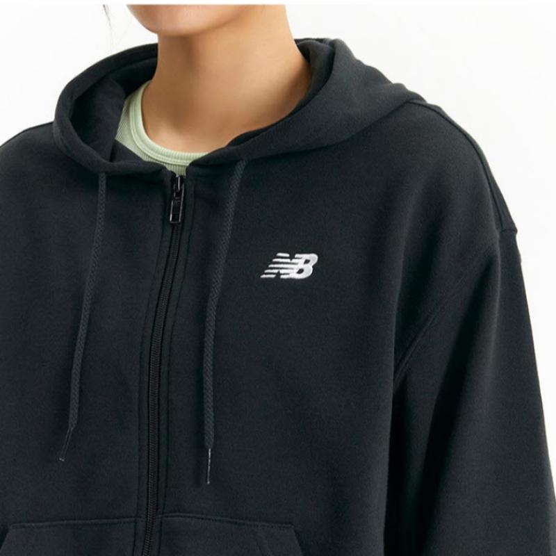 New Balance Hooded Zip Up Lqj Nbmde2S032 19 Women S Small Logo Hoodie Zip Up Over F