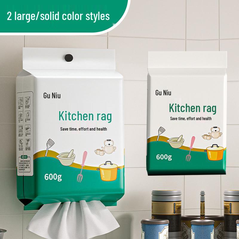 Pogrubiony, dwustronny, jednorazowy mop do mycia naczyń do czyszczenia na sucho i mokro