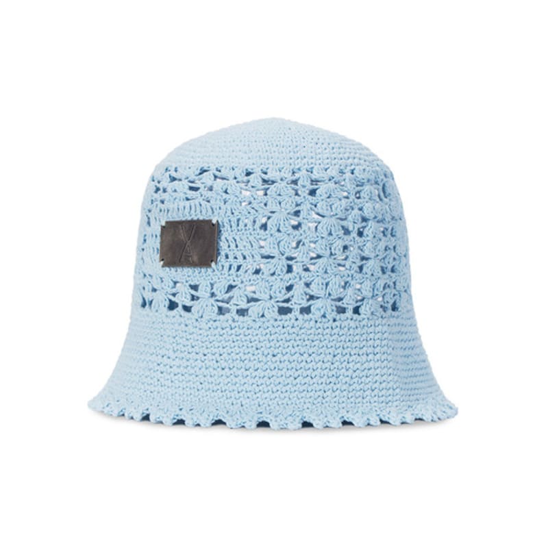 VARZAR VA Plate Crochet Bucket Hat Sky
