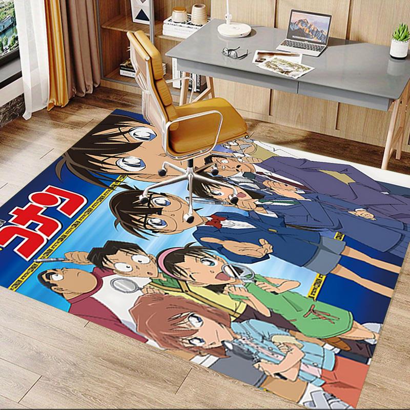 1pc Detective Conan Mystery Carpet for Playroom Bedroom Living Room Sofa Home Decor,kids Game Area Rug Non-slip Floor Mat Y72324