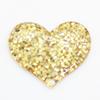 Assorted Color Kawaii Glitter 36mm Heart Flat Back Resin Cabochon for Phone Decoration Hair Bow Diy Slime Charm