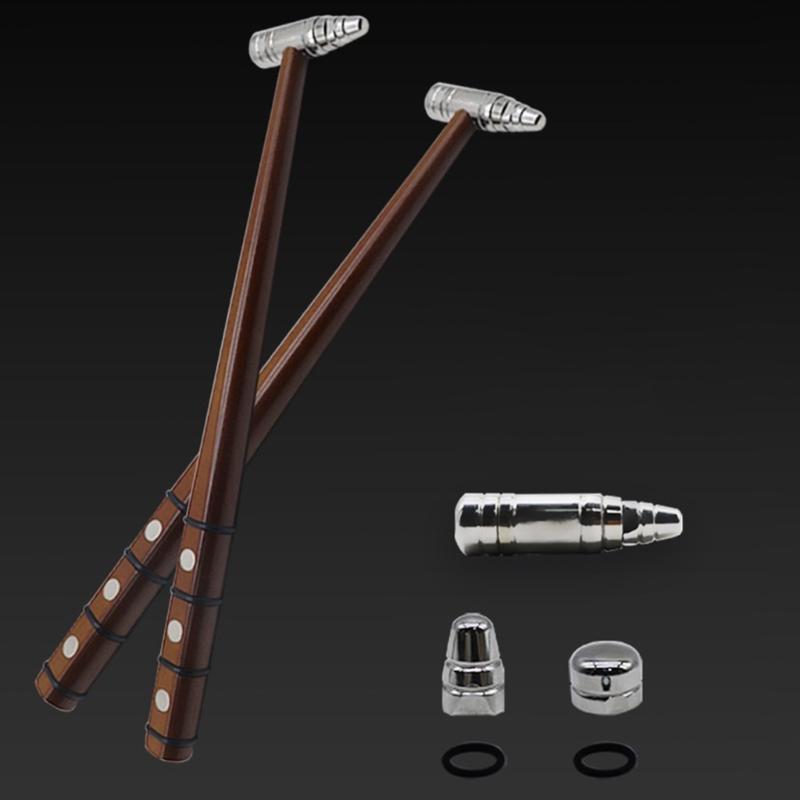 Narzędzie do naprawy wgnieceń lakieru samochodowego Drewniany uchwyt Młotek magnetyczny Młotek do wbijania Młotek do usuwania wgnieceń samochodowych