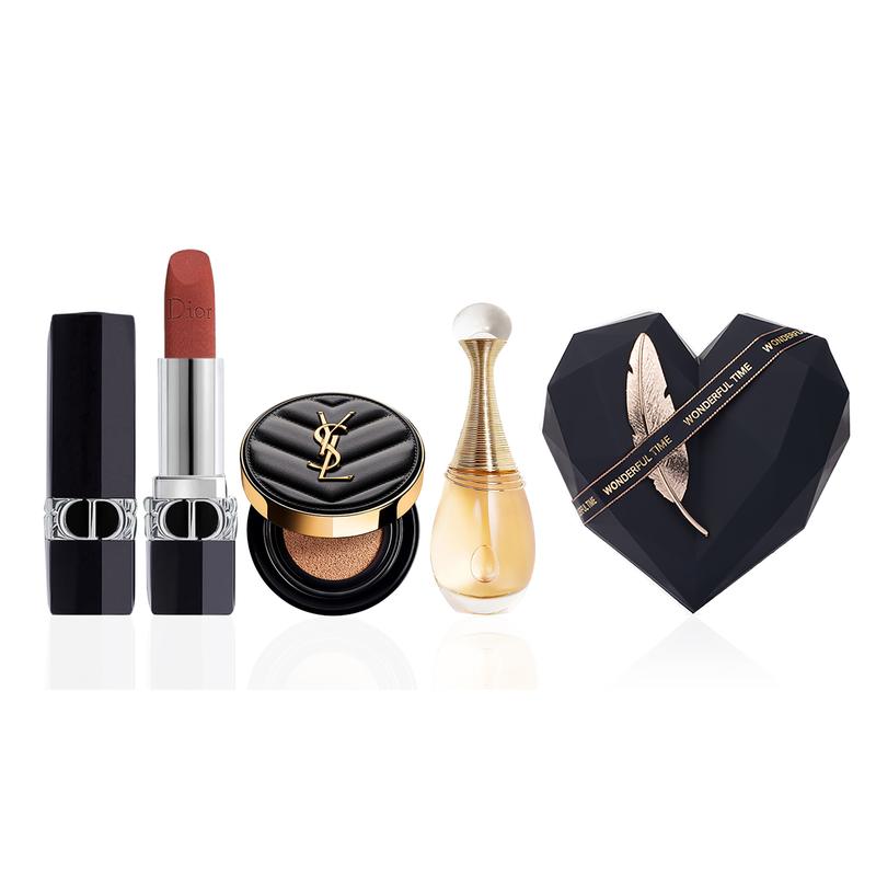 DIOR Perfume 720 Velvet Formal 3.5g + Real EDP 5ml + Leather Air Cushion B20 5g синий