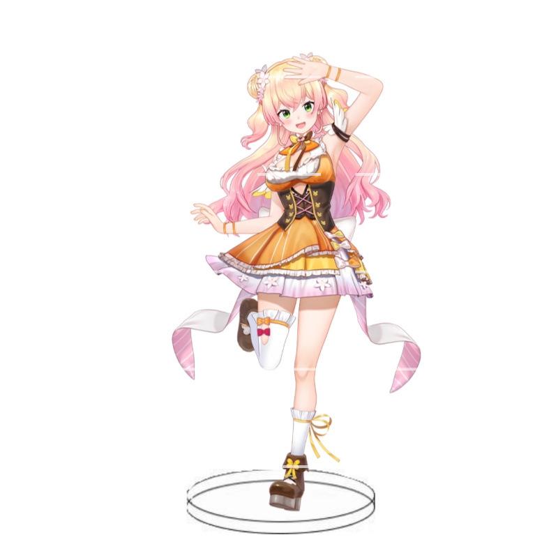 Animation Hololive anchorwoman acrylic insert card white blowing snow summer color festival animation peripheral decoration
