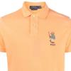 Polo Ralph Lauren SS23 Solid Color Logo Bear Embroidery Short Sleeve Polo Shirt Men tops Orange 710853312-020