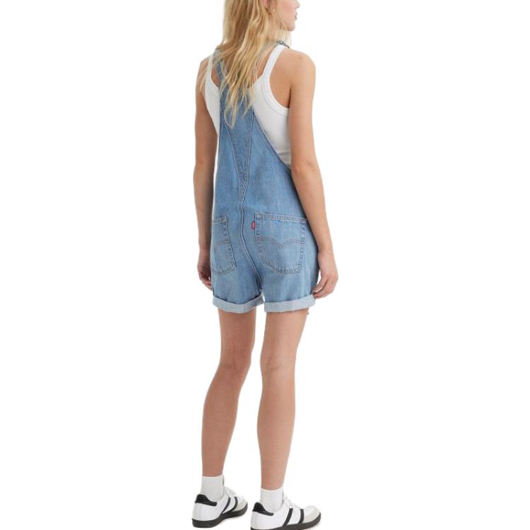 Levis Casual Straight-Leg Short Overalls Denim Shorts Women Shorts 52333-0040