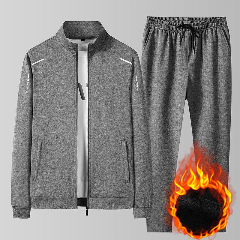 2024 Men's Plus Velvet Hoodie Set