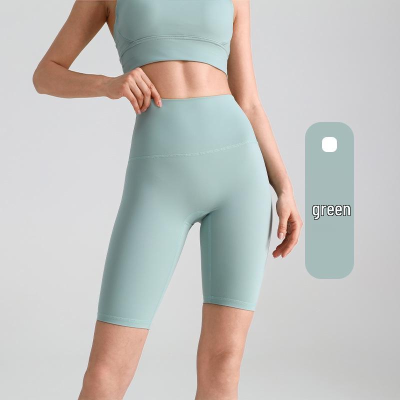 

High-Waisted Slim-Fit Quick-Drying Gray Shorts: Autumn Feel, Tummy-Control, Butt-Lifting, Peach Style, No Visible Lines. XXL