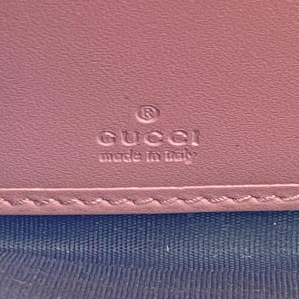 GUCCI 410102 Zip Around Guccisima leather Purse pink leather Women Used