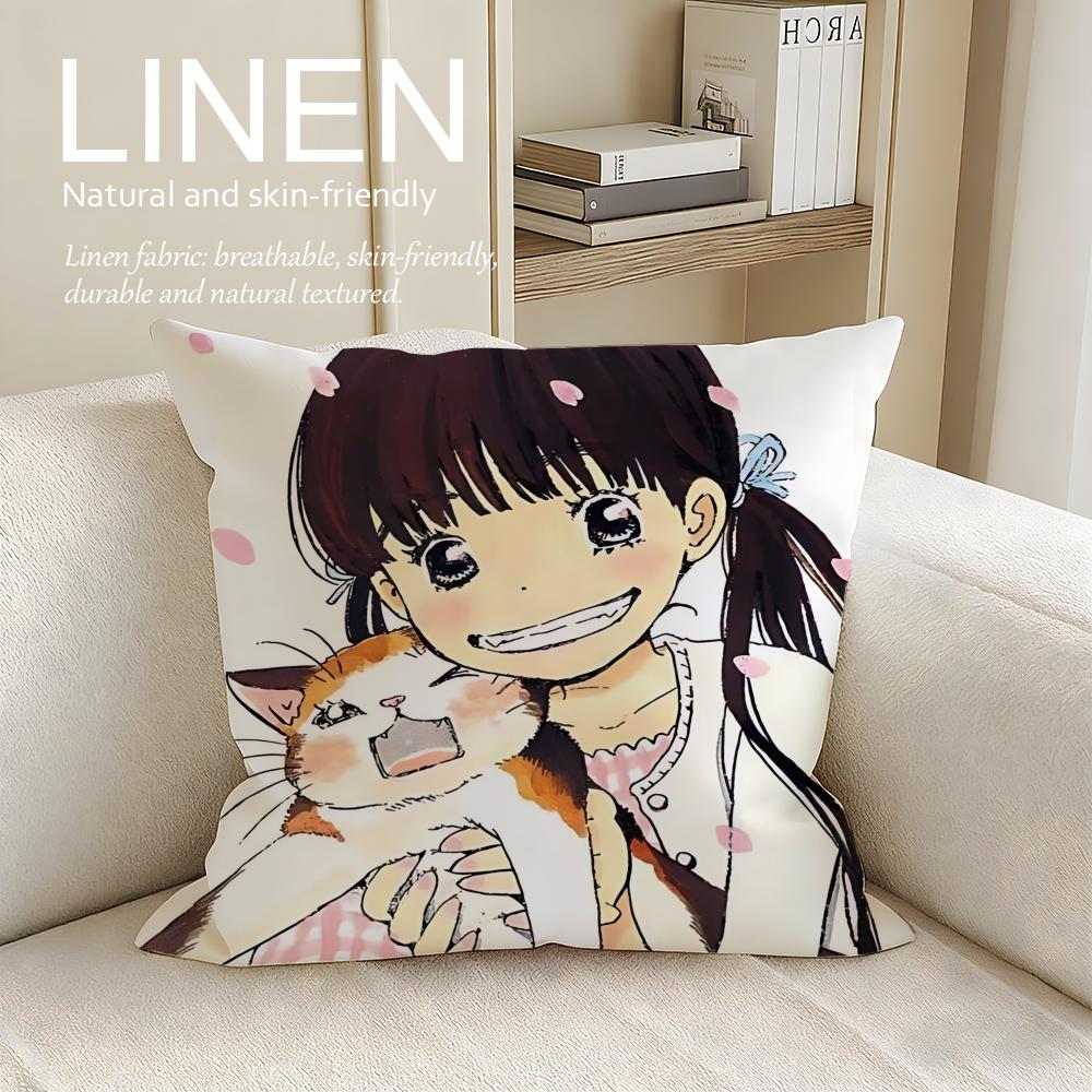 

Anime Sangatsu no Raion Cushion Cover Pillowcase Set Pcs x x Breathable Washable Sofa Cushion Cover 30X30cm