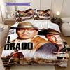 John Wayne's Retro Western Movies bedding, duvet cover, pillowcase, home decoration, birthday gift (1 * duvet cover+2 * pillowcase, coreless)