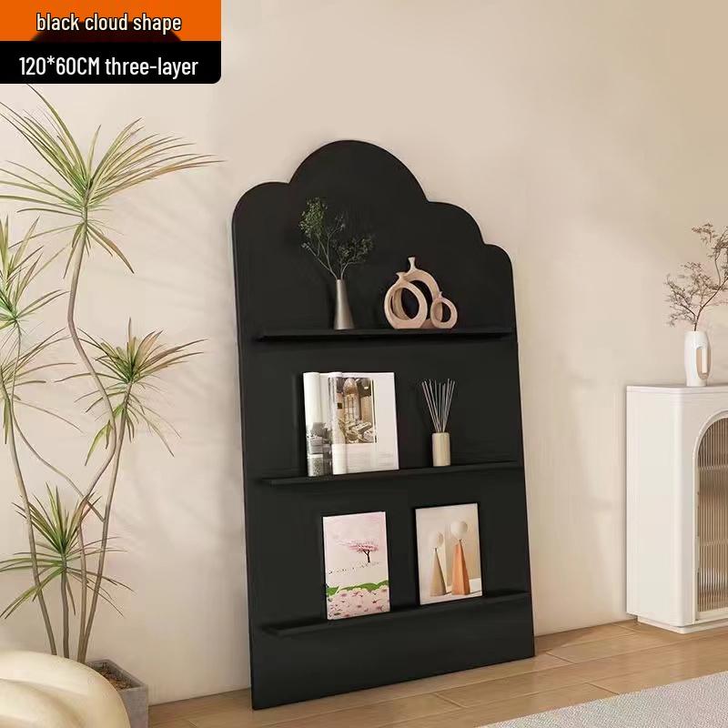 Nordic Floor-Standing Bookshelf: Multi-Layer Wall Storage Rack for Magazines and Picture Books