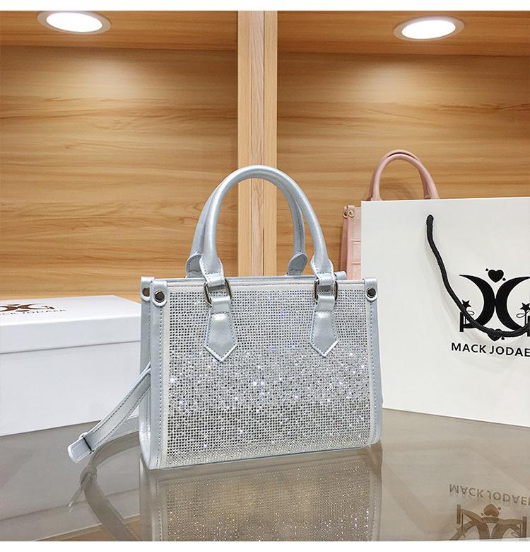 Gradient Rhinestone Tote Bag - Women's High-End, Large Capacity, Diamond-Studded Shoulder Handbag