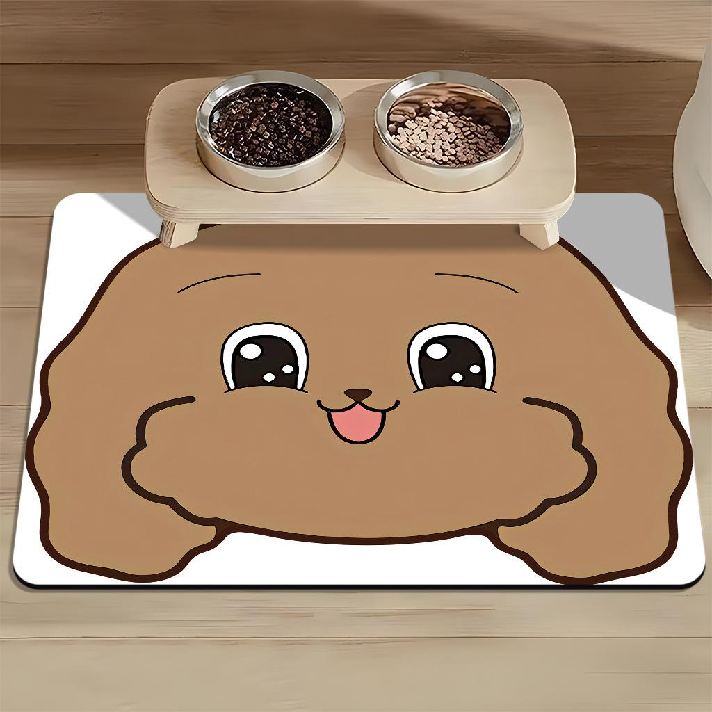 Haustier Platzset Katzenplatzset Hundeplatzset Katzennapfmatte Waschbar Saugfähig Rutschfest Geruchlos und Leicht zu Reinigen