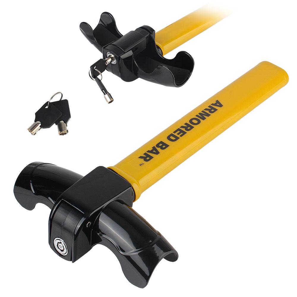 Universal Automobile Steering Lock Protection T-Locks Car Accessories Car Steering Wheel Lock Anti-Theft With Keys Security Car Locks