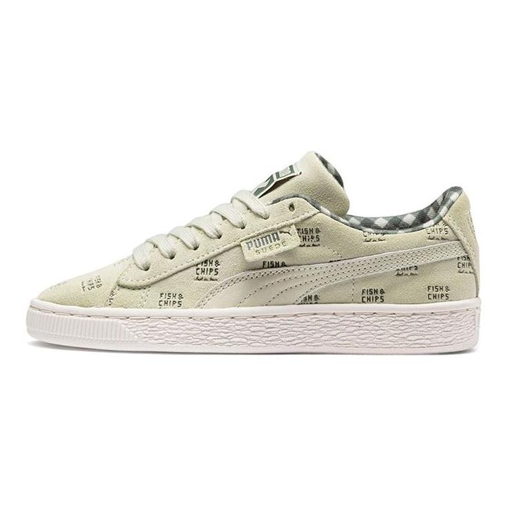 Puma Tc X Suede Ldn Casual Low Top Kids Skate Shoes Kids sneaker Beige 367893-02