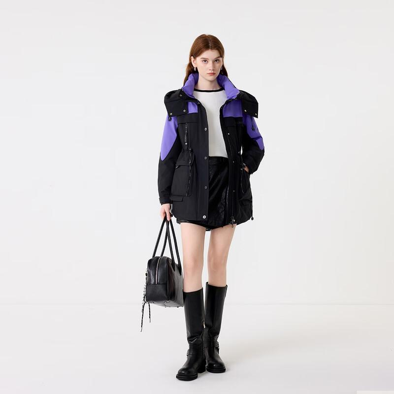 FivePlus Women's Colorblock Parka Down Jacket