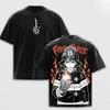 Shinra Kusakabe Printed Tee Anime Fire Force Clothing Men Retro Washed T-shirts Casual Loose Tshirt Harajuku Male Cotton T Shirt
