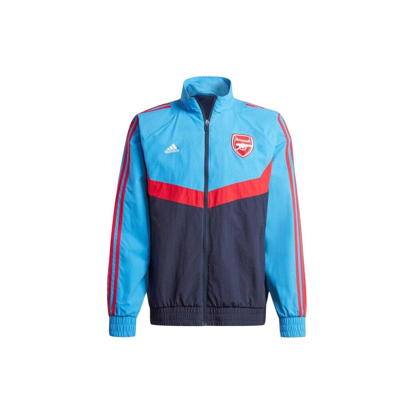 adidas Arsenal Woven Track Top Asia Sizing  Ray Blue Legend Ink  Men s IU2073 S