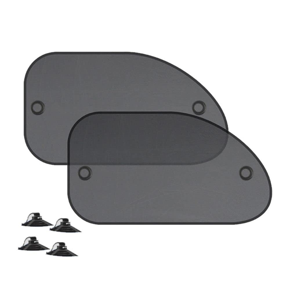 

Qicarkey Side and Rear Window Auto Window Visor with Suction Cup Cling Mesh Car Sun Shade чёрный