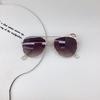 2025 Travel Sun Protection New Children's Personality Trendy Rainbow Cute Baby Sunglasses Retro Double Bridge Glasses
