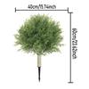 Artificial Cypress Topiary Tree with Ground Spike, Fake Evergreen Tree for Porch, Artificial Plants for Outdoor Planters Indoor UV Resistant