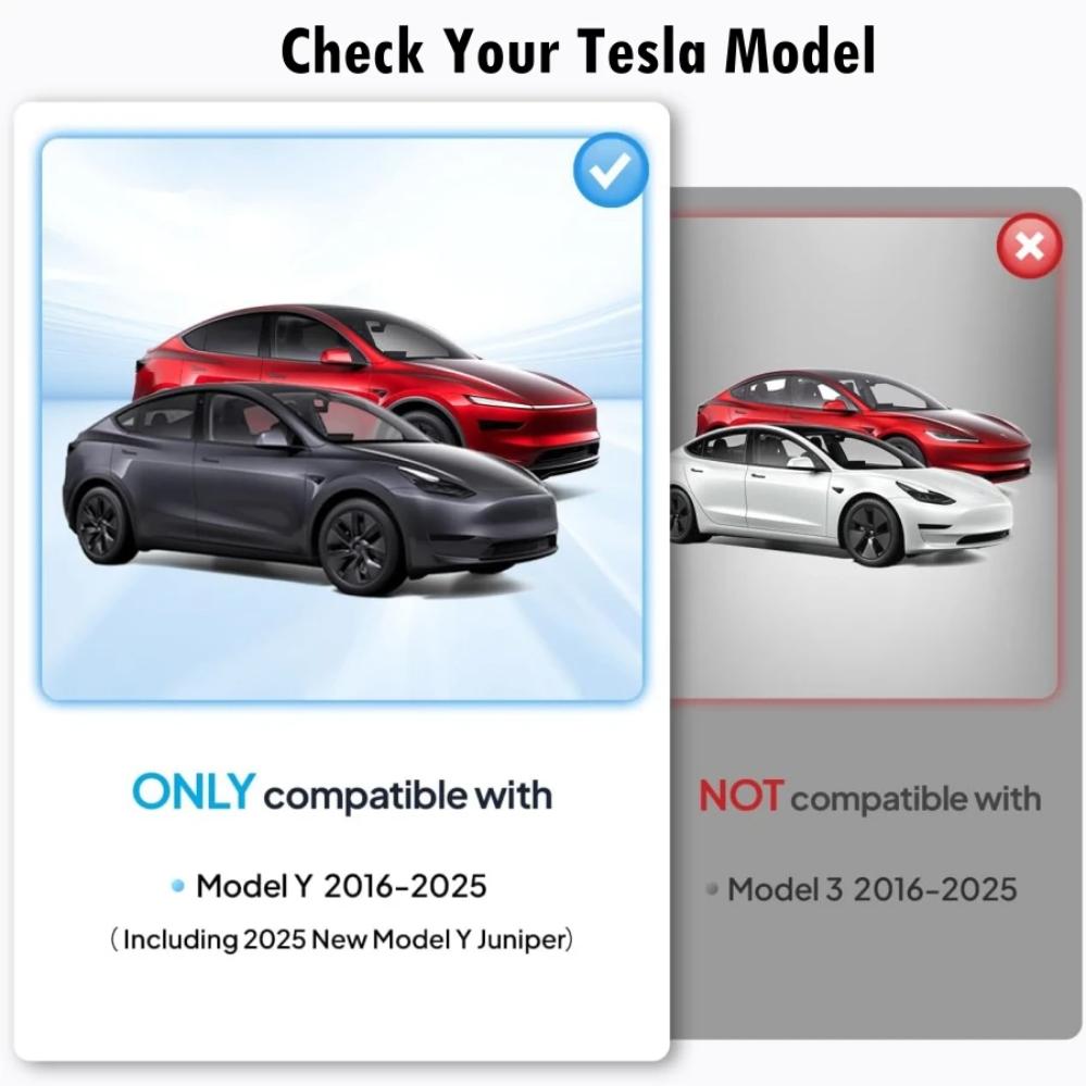 Upgraded Graphene Heat Insulation Front Sunshade Windshield For Tesla Model Y Juniper 2025  [Tailored Fit, 99% Sun Protection]