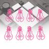 100Pcs Light Bulb Shaped Paper Clips Metal Decorative Paperclip Set for Calendar Journal Scrapbooks