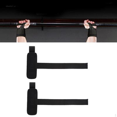 2 peças de alça de pulso de levantamento de peso resistente treino pull ups proteção de palma academia apertos de mão homens mulheres