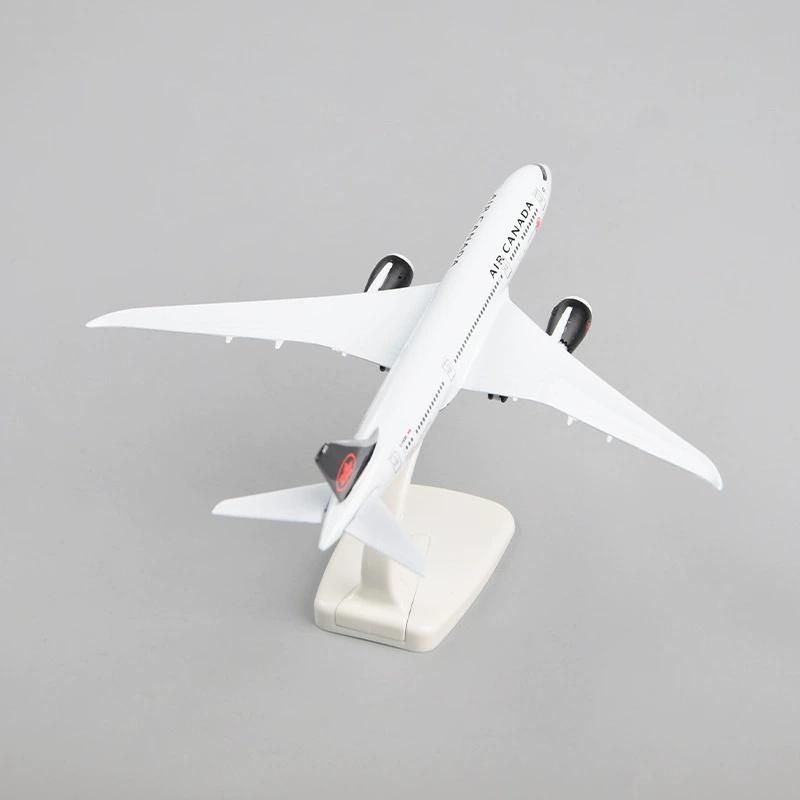 20cm Metal Scale Aircraft Air Canada Airlines B787 Airways Plane Model Toy Diecast Airplanes Building Kit W Wheels Collection