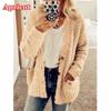 Frauen Herbst Winter Plüsch Sweatshirt Mode Lässig Plüsch Strickjacke Damen Lose Pullover Tops Plus Größe