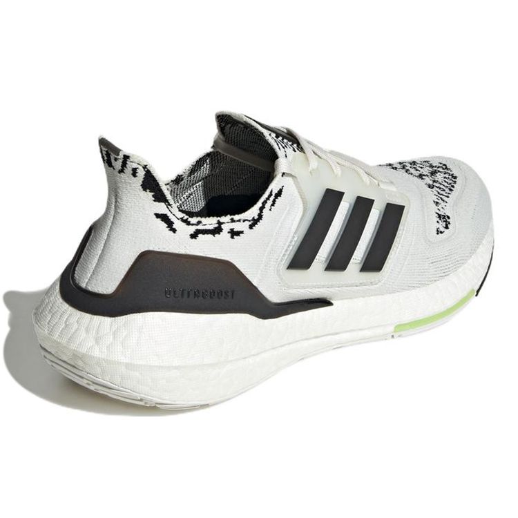 adidas Scarpe da ginnastica unisex UltraBoost 22 Non Dyed Zebra Bianco Core-Nero Quasi-Lime GX5573