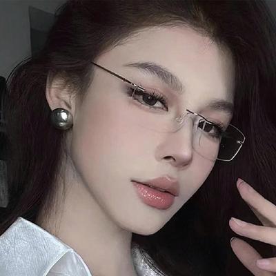 Protection 1 Simple Frameless Svener Business Ultra-light Flat Glasses Versatile and Unrestrained Decorative Glasses