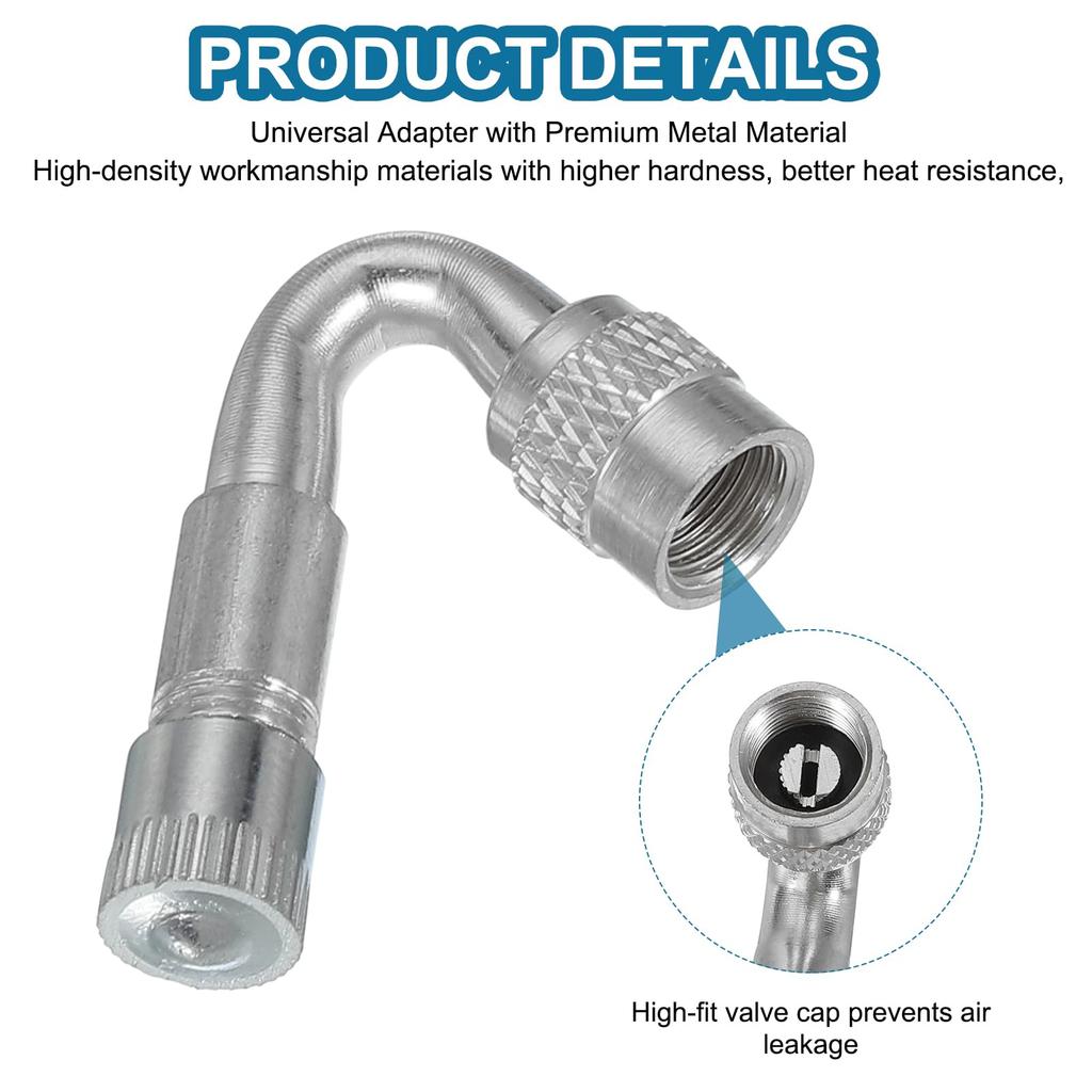 PATIKIL 45 Degree Valve Stem Extension, 4 Pieces Universal Tire