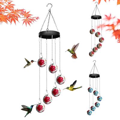 Wind Chimes Feeders, Window Bird Feeders, Wild Bird Feeder, Outdoors Hanging Feeder, Garden Wind Chime Feeder Decor