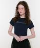 LOULOUSEOUL Logo Sparkle T-Shirt (Navy)