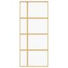 Vidaxl Sliding Door, Gold, 90X205 Cm, Transparent ESG Glass