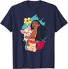Hot Fashion Casual Disney Princess Moana and Pua T-Shirt S-4XL Four Seasons
